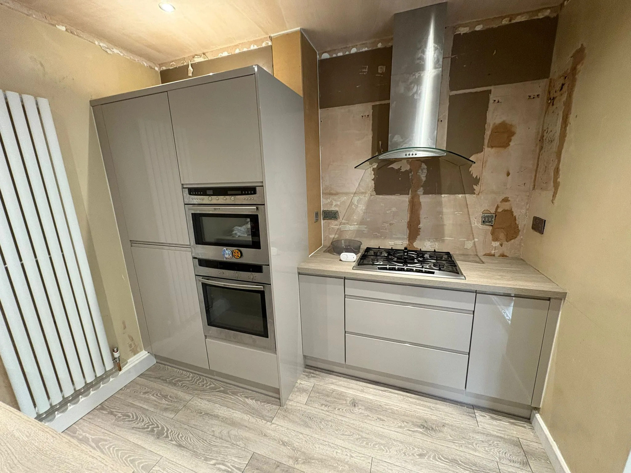 Kitchen installation in progress by LDG Joinery LTD, Bolton